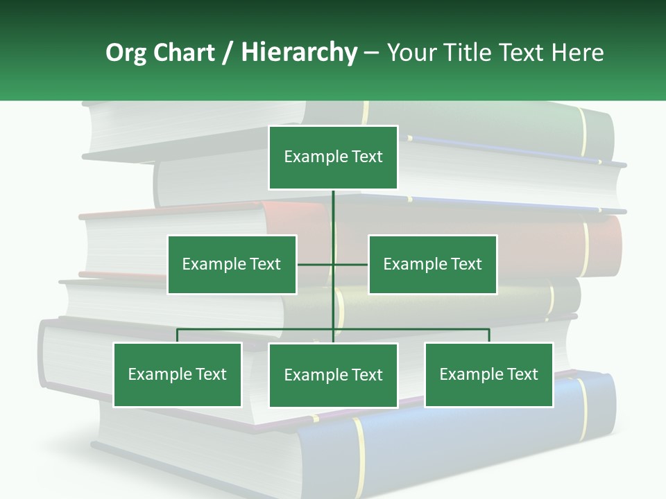 A Stack Of Books PowerPoint Template