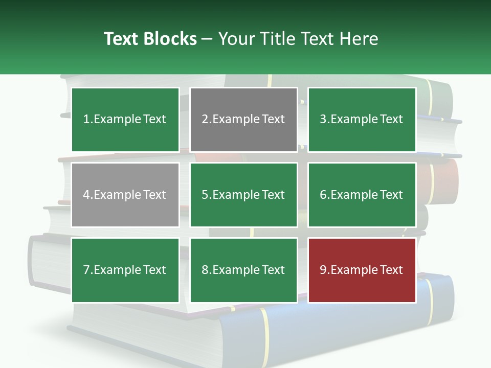 A Stack Of Books PowerPoint Template