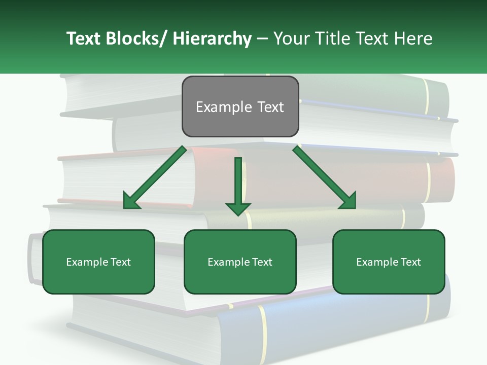 A Stack Of Books PowerPoint Template
