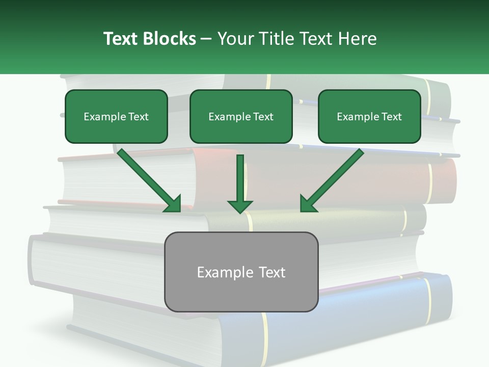 A Stack Of Books PowerPoint Template