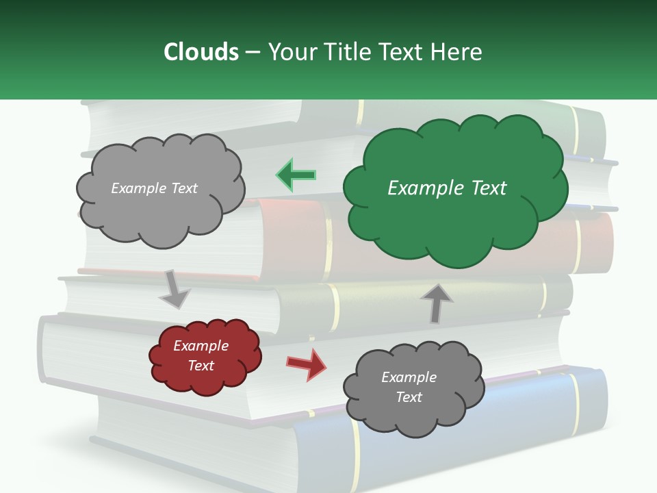 A Stack Of Books PowerPoint Template