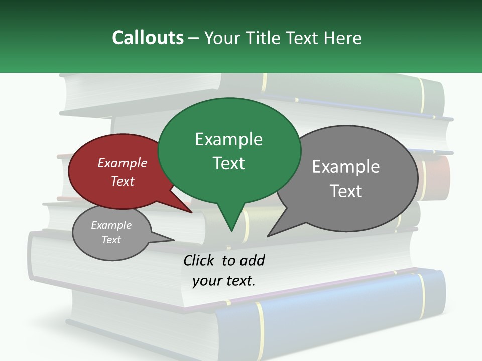 A Stack Of Books PowerPoint Template
