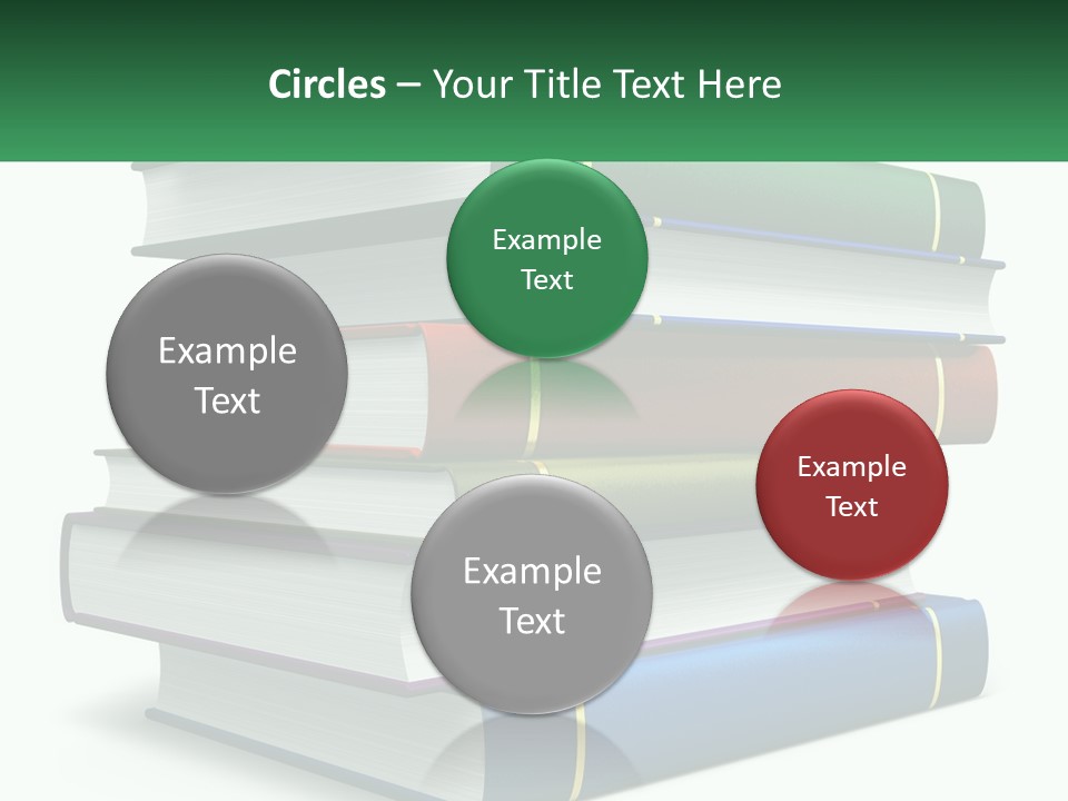A Stack Of Books PowerPoint Template