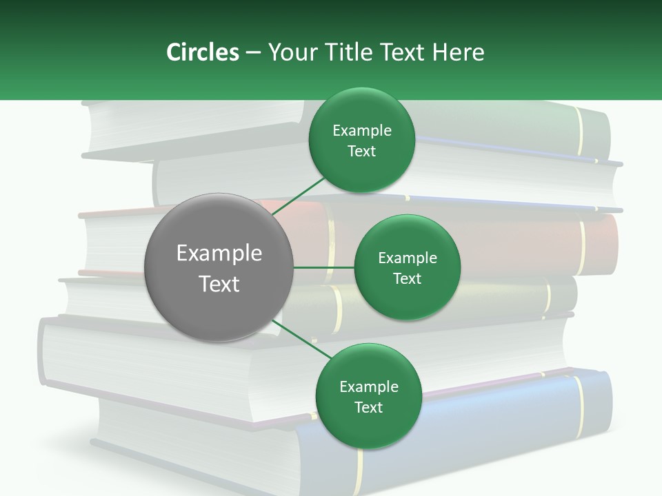 A Stack Of Books PowerPoint Template