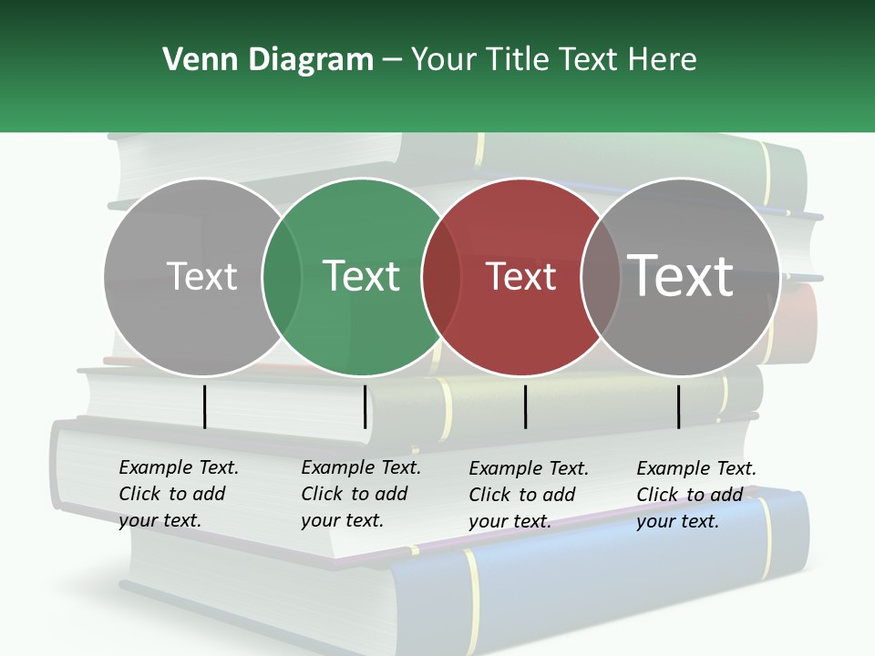 A Stack Of Books PowerPoint Template