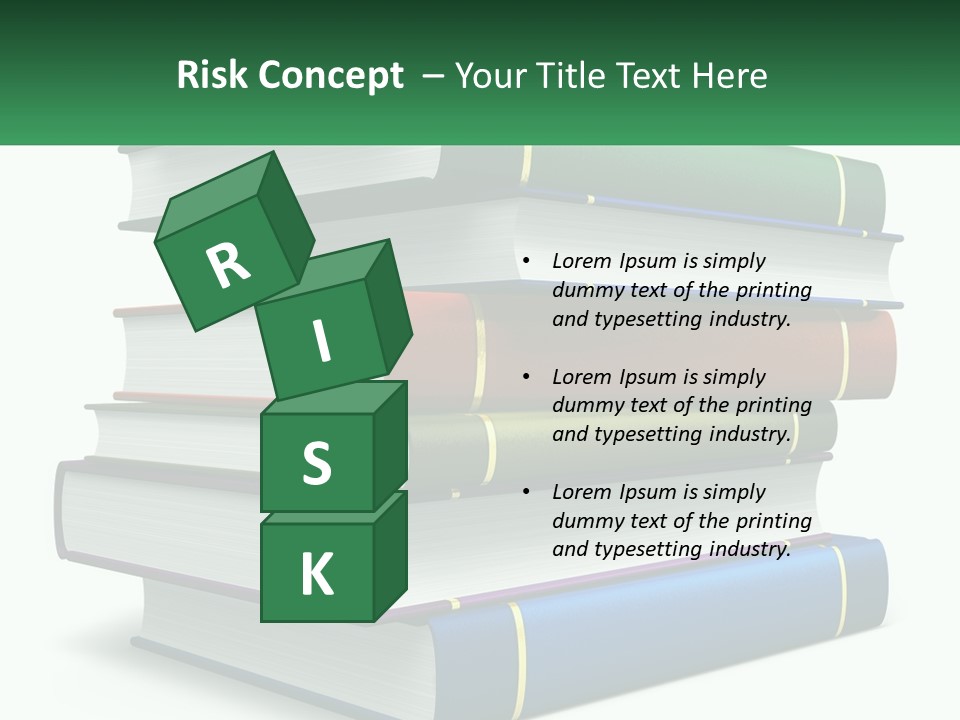 A Stack Of Books PowerPoint Template