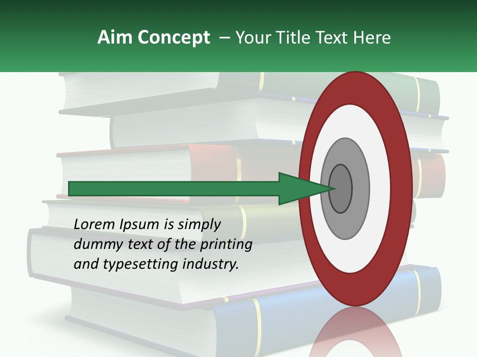 A Stack Of Books PowerPoint Template