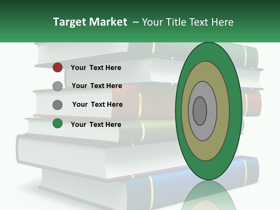 A Stack Of Books PowerPoint Template