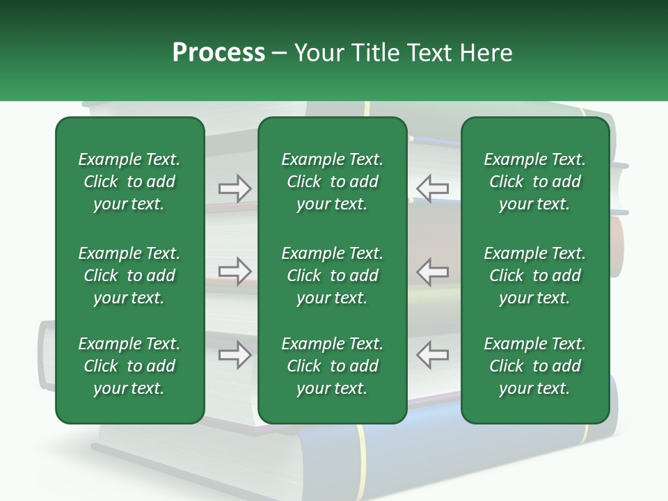 A Stack Of Books PowerPoint Template