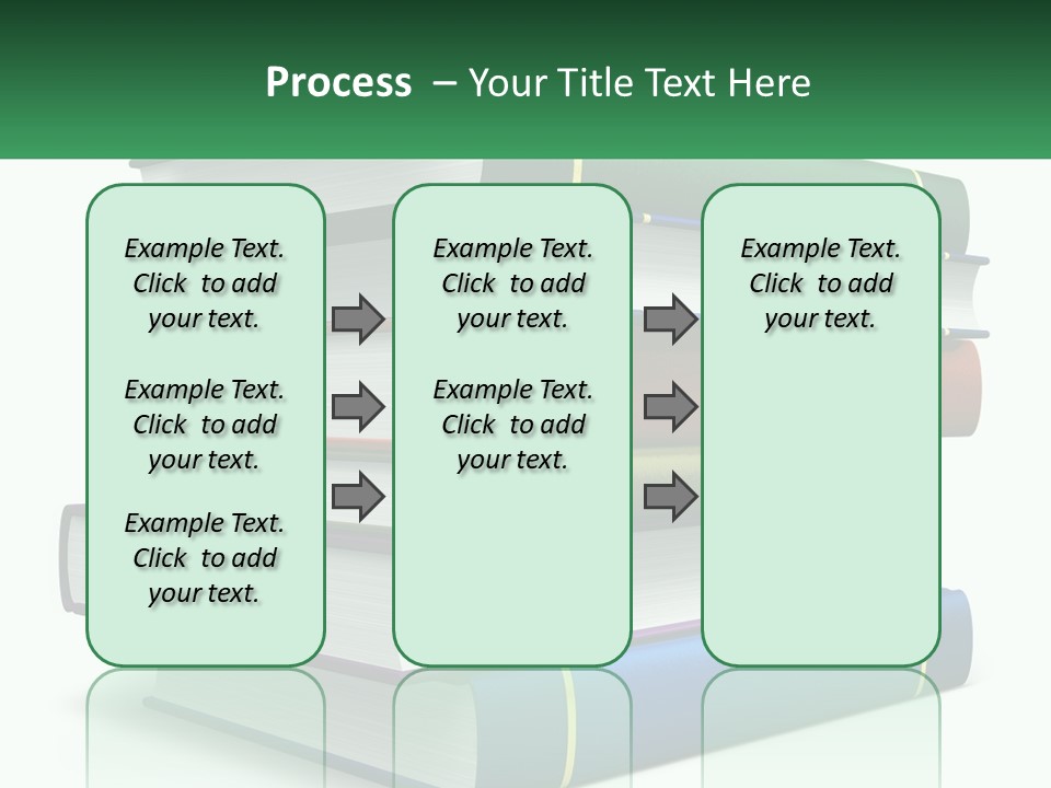 A Stack Of Books PowerPoint Template