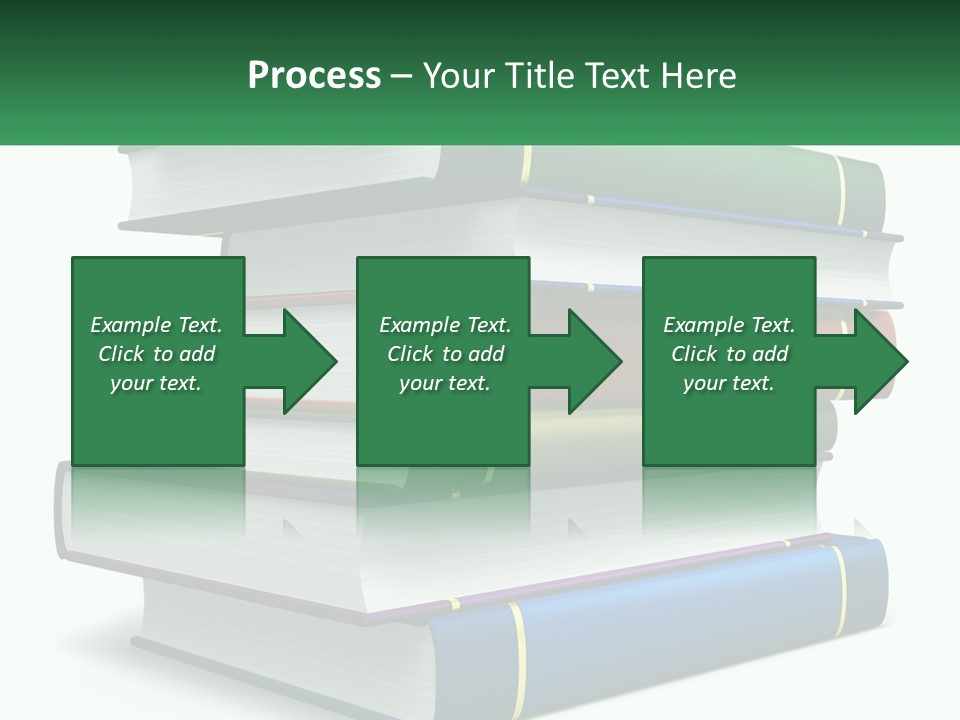 A Stack Of Books PowerPoint Template