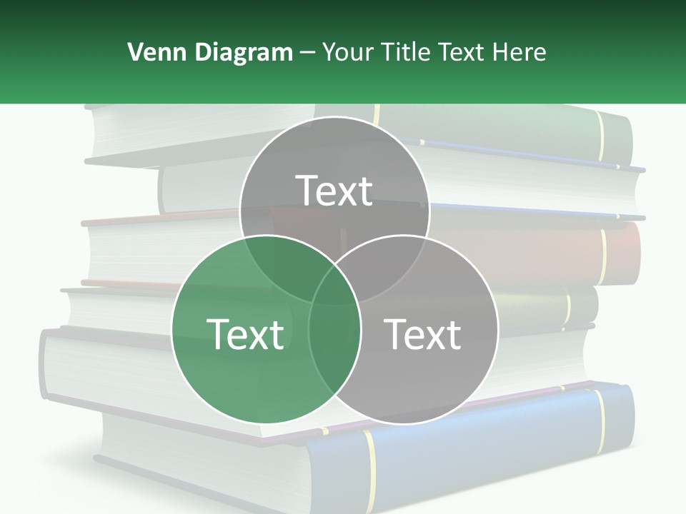 A Stack Of Books PowerPoint Template