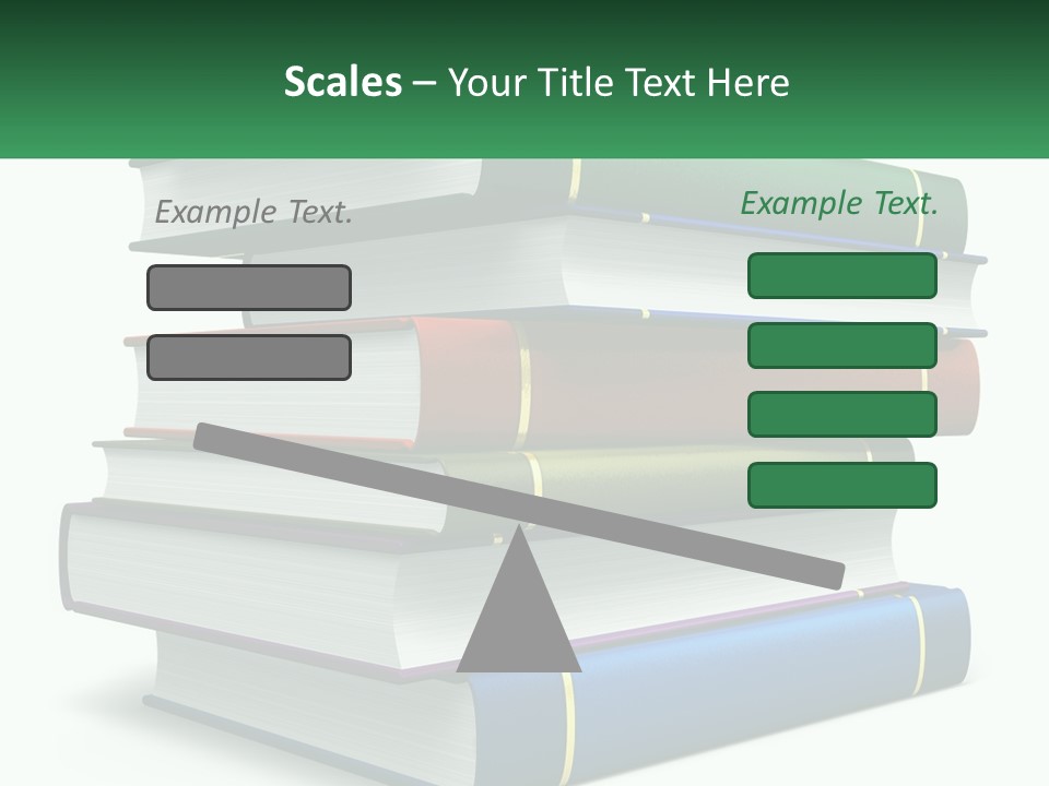 A Stack Of Books PowerPoint Template