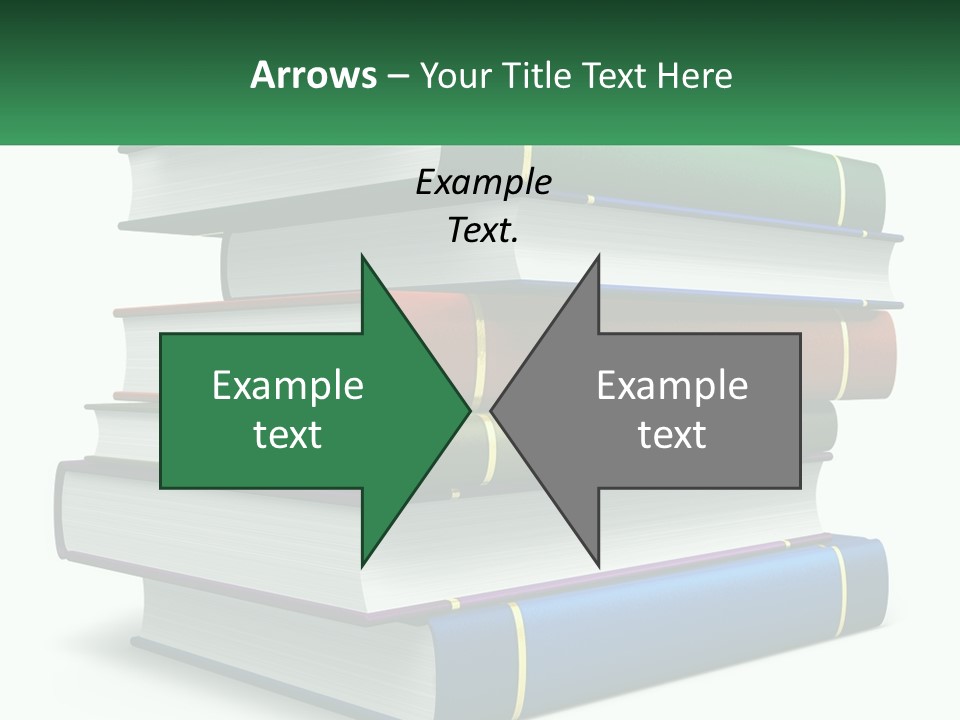 A Stack Of Books PowerPoint Template