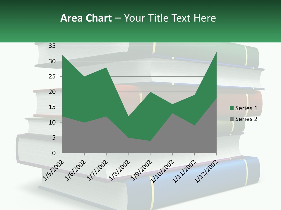A Stack Of Books PowerPoint Template