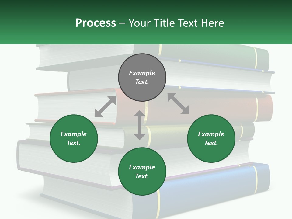 A Stack Of Books PowerPoint Template