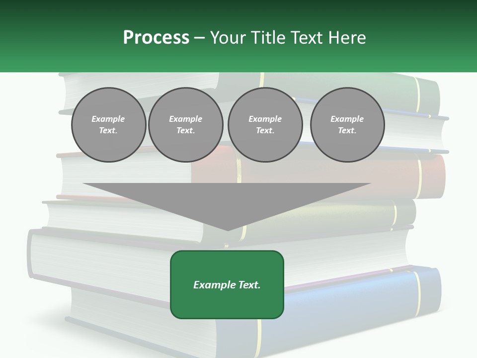 A Stack Of Books PowerPoint Template