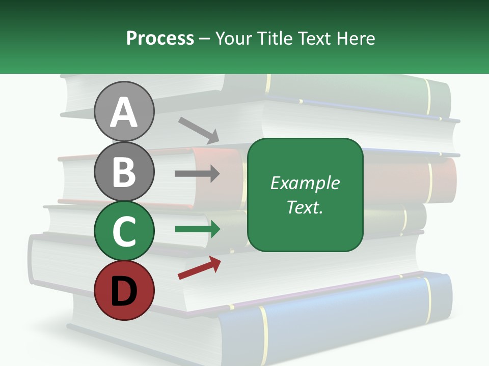 A Stack Of Books PowerPoint Template