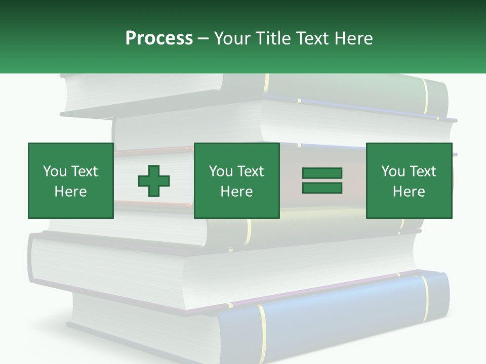 A Stack Of Books PowerPoint Template