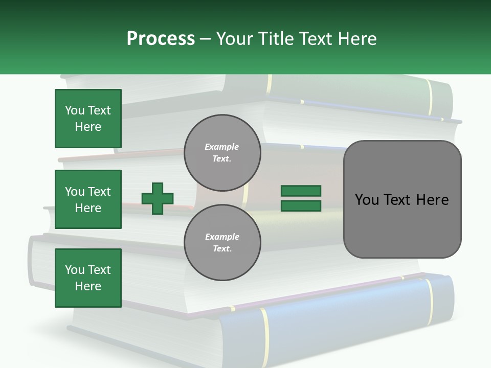A Stack Of Books PowerPoint Template