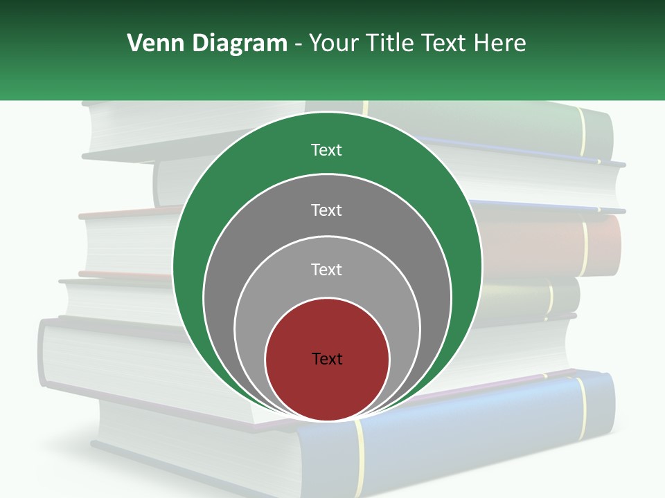 A Stack Of Books PowerPoint Template