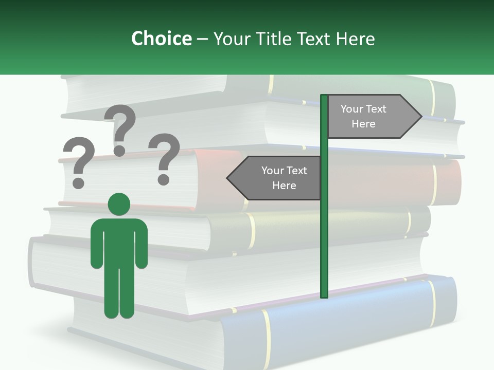 A Stack Of Books PowerPoint Template