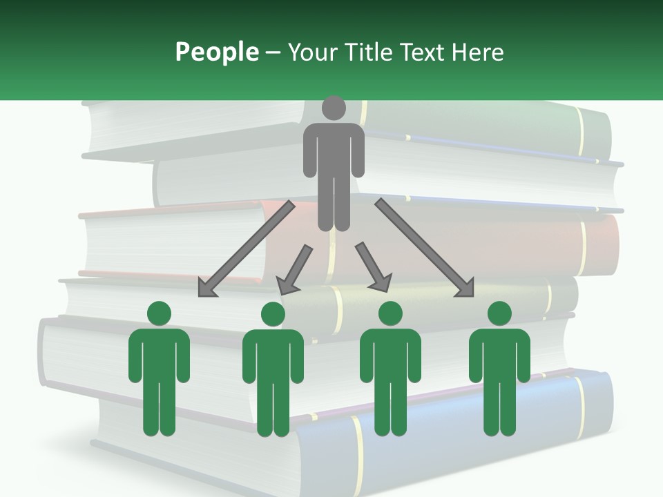 A Stack Of Books PowerPoint Template