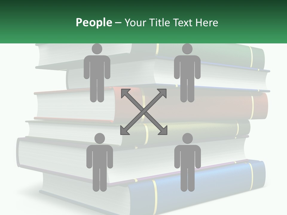 A Stack Of Books PowerPoint Template