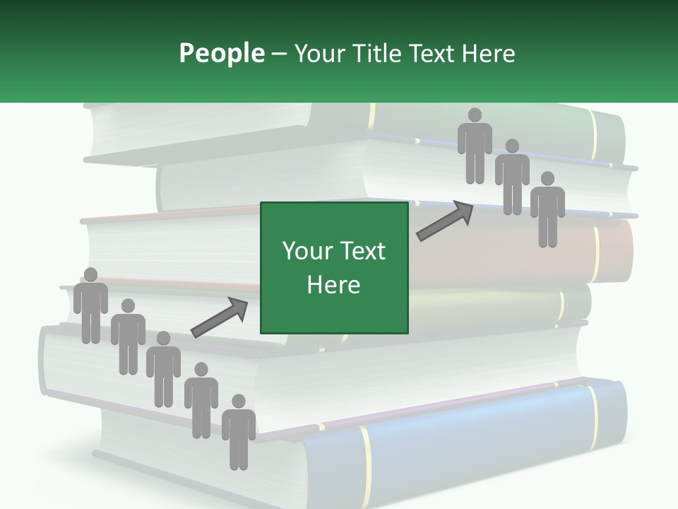 A Stack Of Books PowerPoint Template