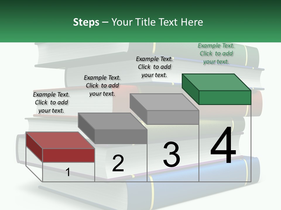 A Stack Of Books PowerPoint Template