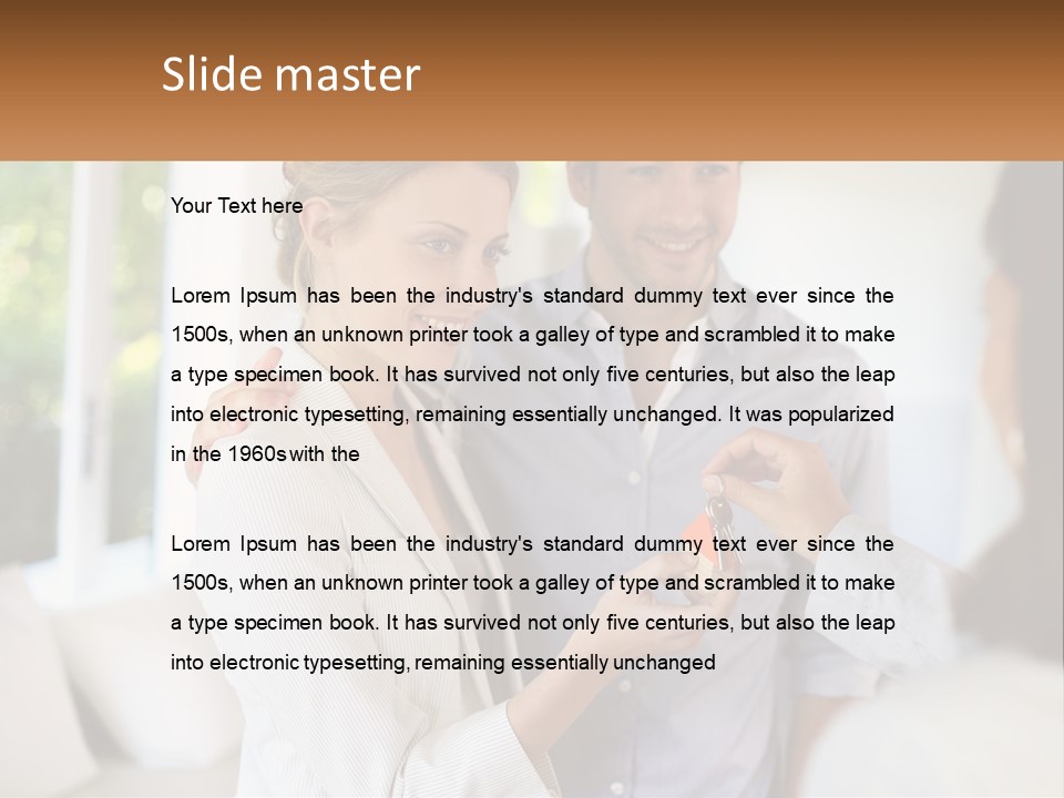 Handing Over House Keys PowerPoint Template