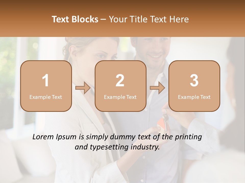 Handing Over House Keys PowerPoint Template