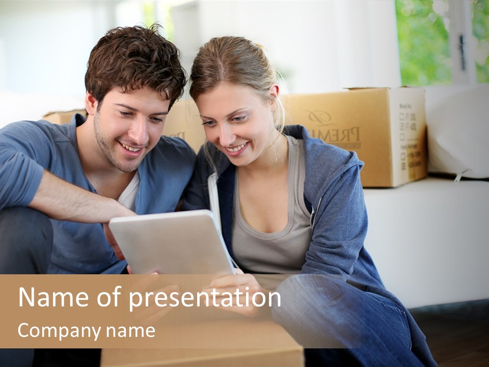 Product Overview On The Tablet PowerPoint Template