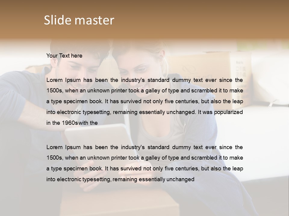 Product Overview On The Tablet PowerPoint Template