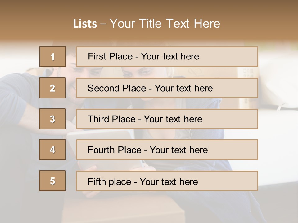 Product Overview On The Tablet PowerPoint Template