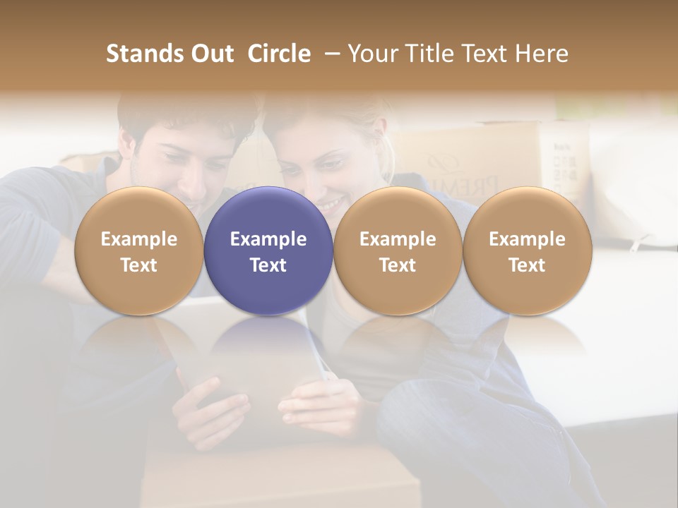 Product Overview On The Tablet PowerPoint Template