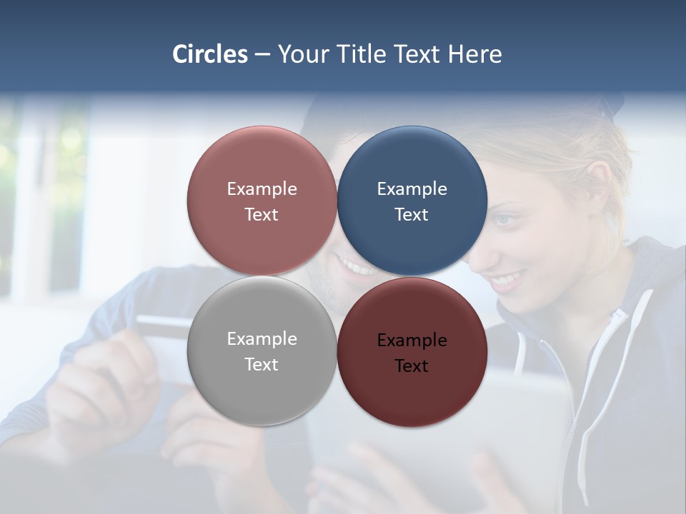 Payment For Purchases On The Tablet PowerPoint Template