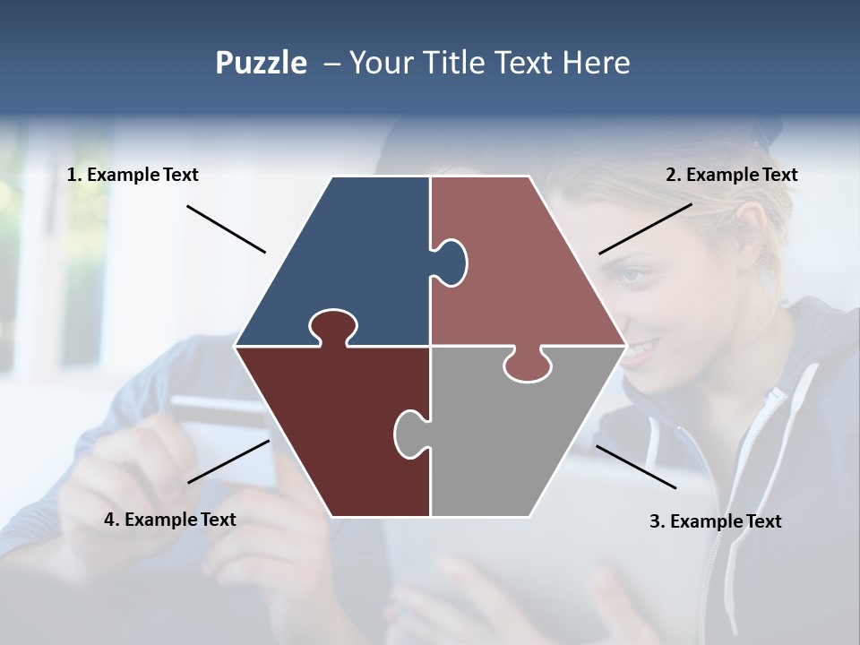 Payment For Purchases On The Tablet PowerPoint Template