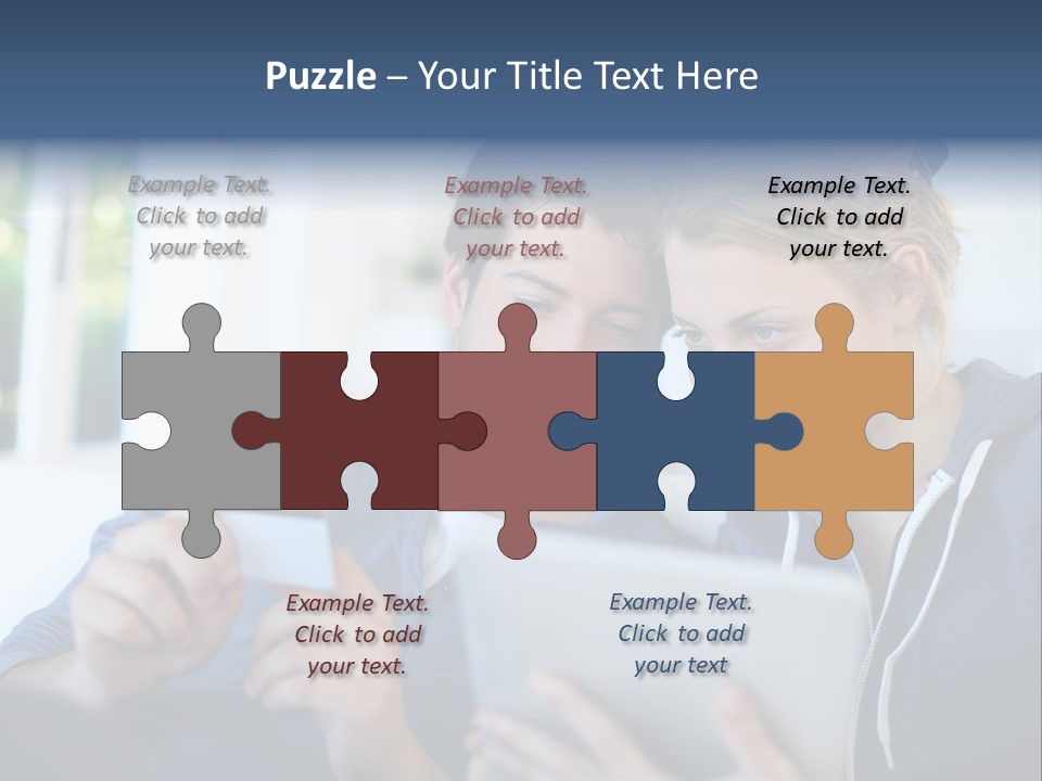 Payment For Purchases On The Tablet PowerPoint Template
