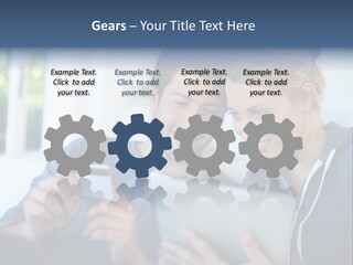 Payment For Purchases On The Tablet PowerPoint Template