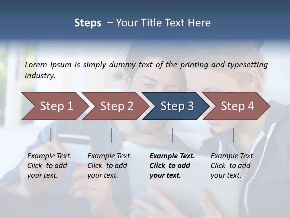 Payment For Purchases On The Tablet PowerPoint Template
