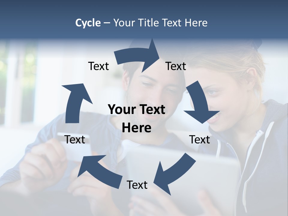 Payment For Purchases On The Tablet PowerPoint Template