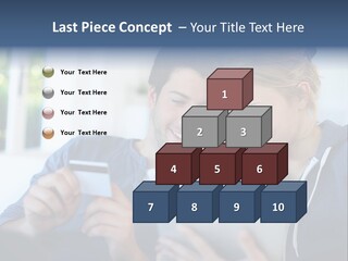Payment For Purchases On The Tablet PowerPoint Template