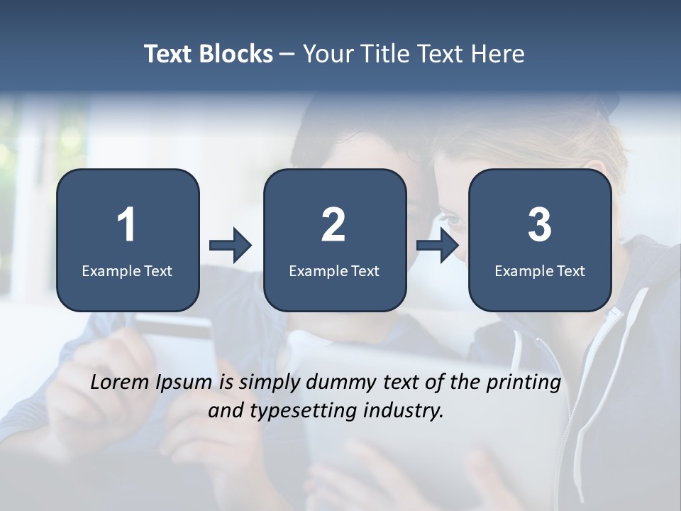 Payment For Purchases On The Tablet PowerPoint Template