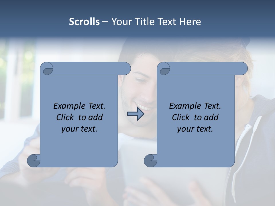 Payment For Purchases On The Tablet PowerPoint Template