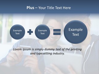 Payment For Purchases On The Tablet PowerPoint Template
