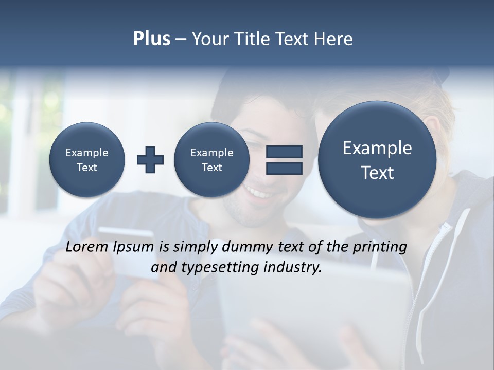 Payment For Purchases On The Tablet PowerPoint Template
