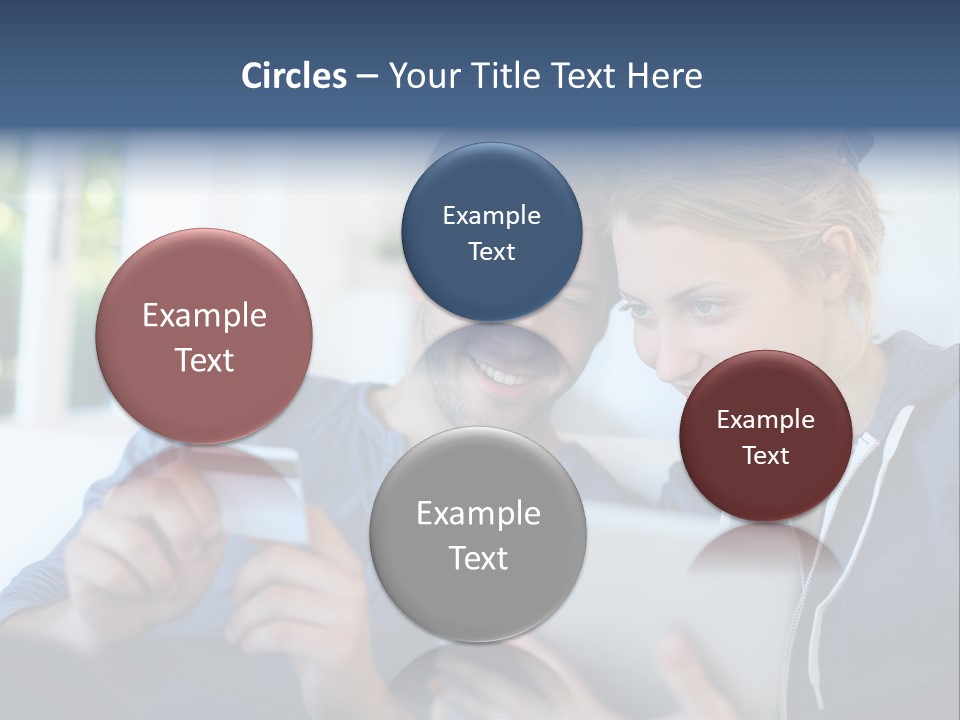 Payment For Purchases On The Tablet PowerPoint Template