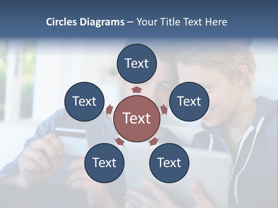 Payment For Purchases On The Tablet PowerPoint Template