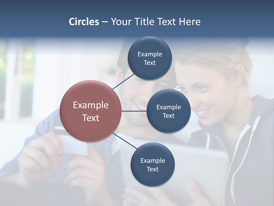 Payment For Purchases On The Tablet PowerPoint Template